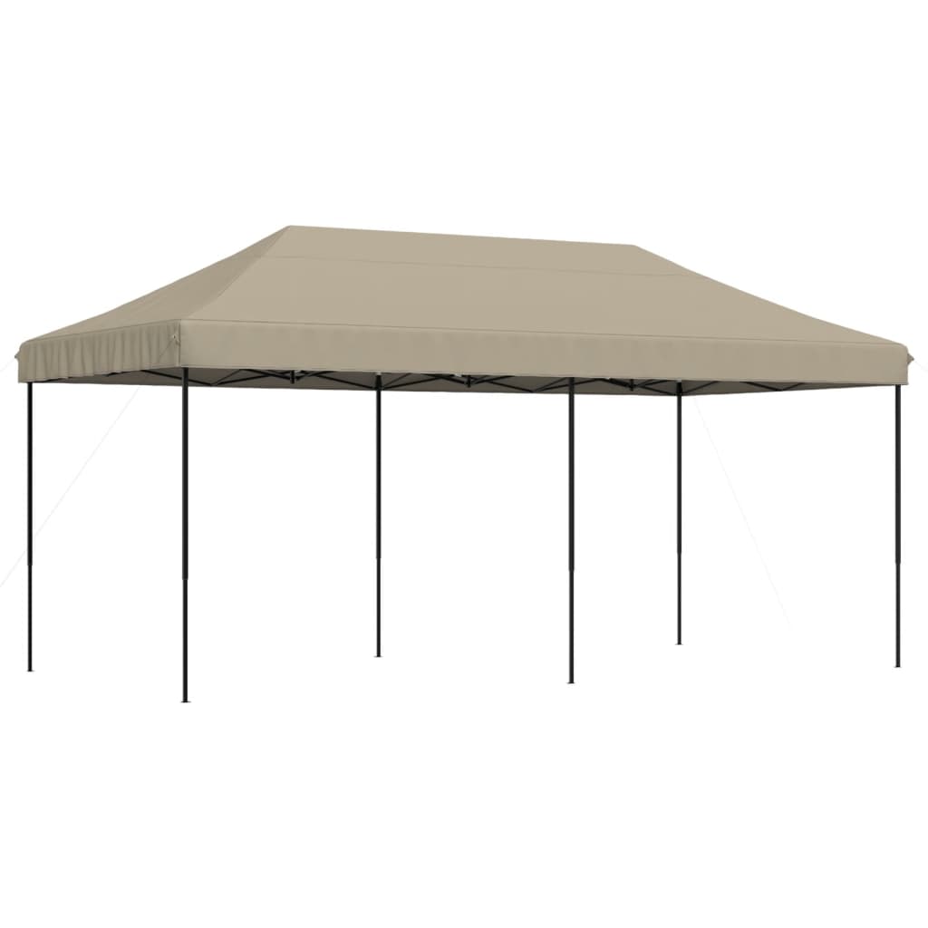 Vidaxl Partytent faltbares Popup 580x292x315 cm Taupe