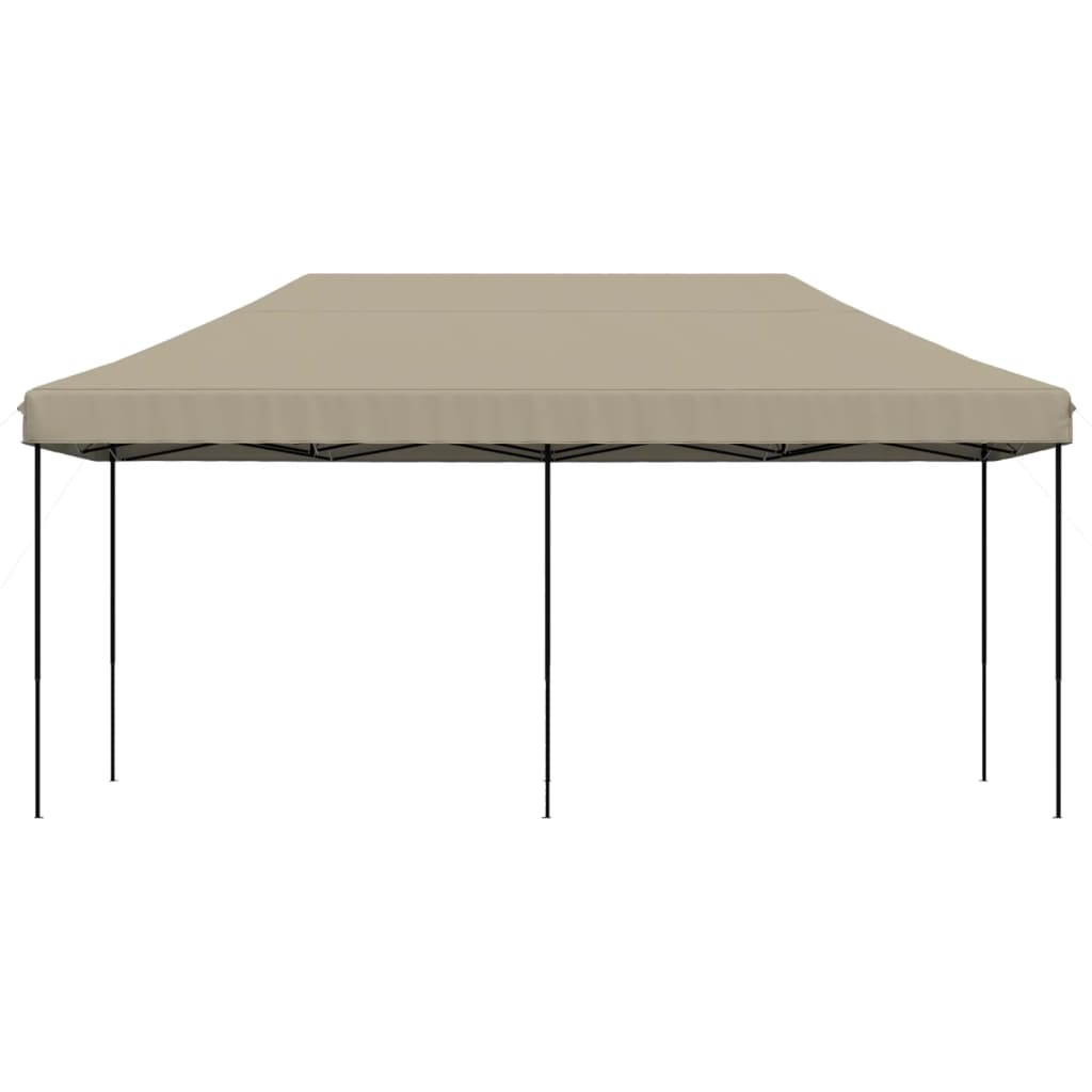 Vidaxl Partytent flappbar Pop-up 580x292x315 cm taupe