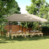 Vidaxl partytent inklapbaar pop-up 580x292x315 cm taupe