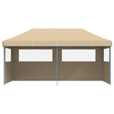 Vidaxl PartyTent sammenleggbar pop-up med 3 sidevegger beige