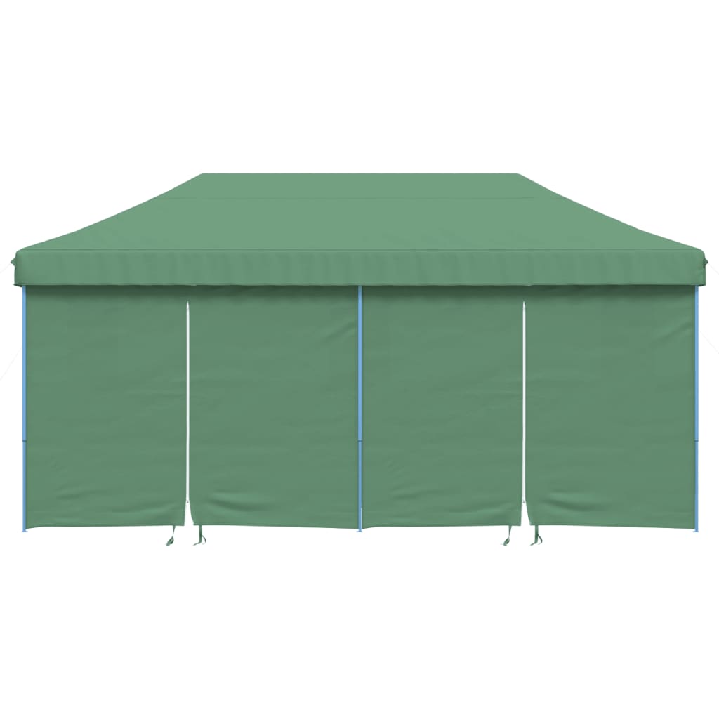 Vidaxl Partytent Polable Polable avec 4 murs latéraux verts