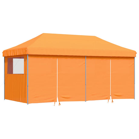 Vidaxl partytent inklapbaar pop-up met 4 zijwanden oranje
