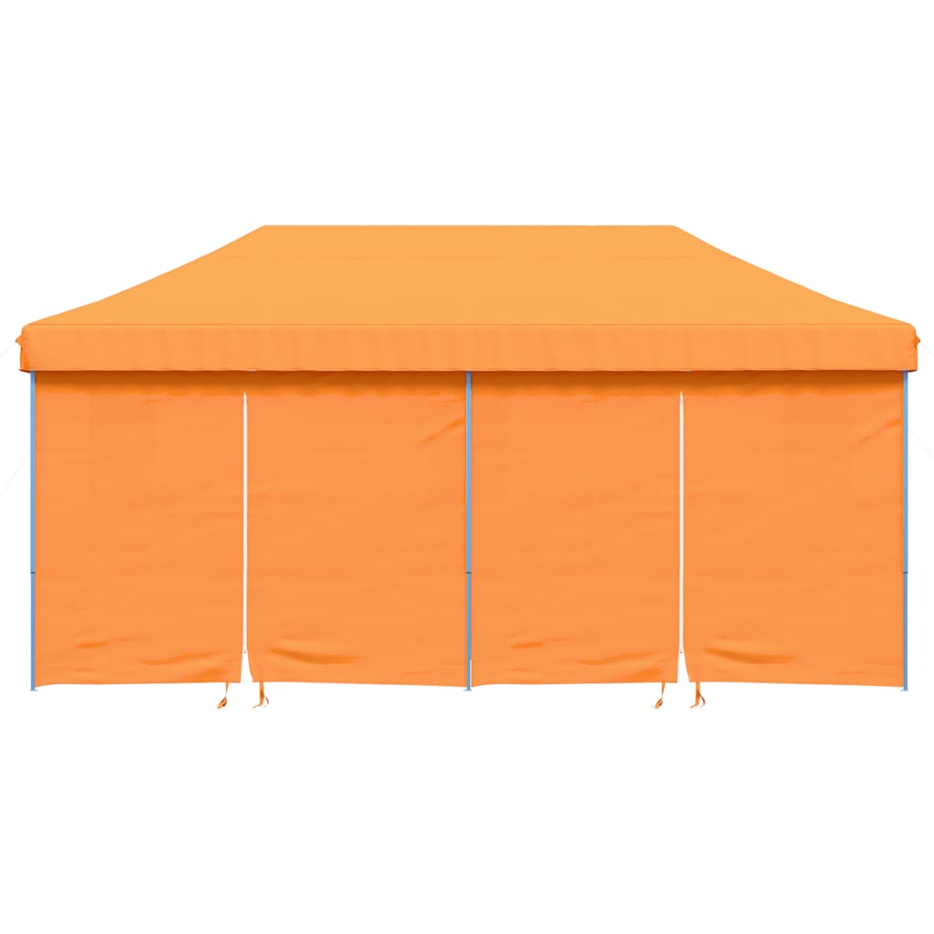 Vidaxl partytent inklapbaar pop-up met 4 zijwanden oranje