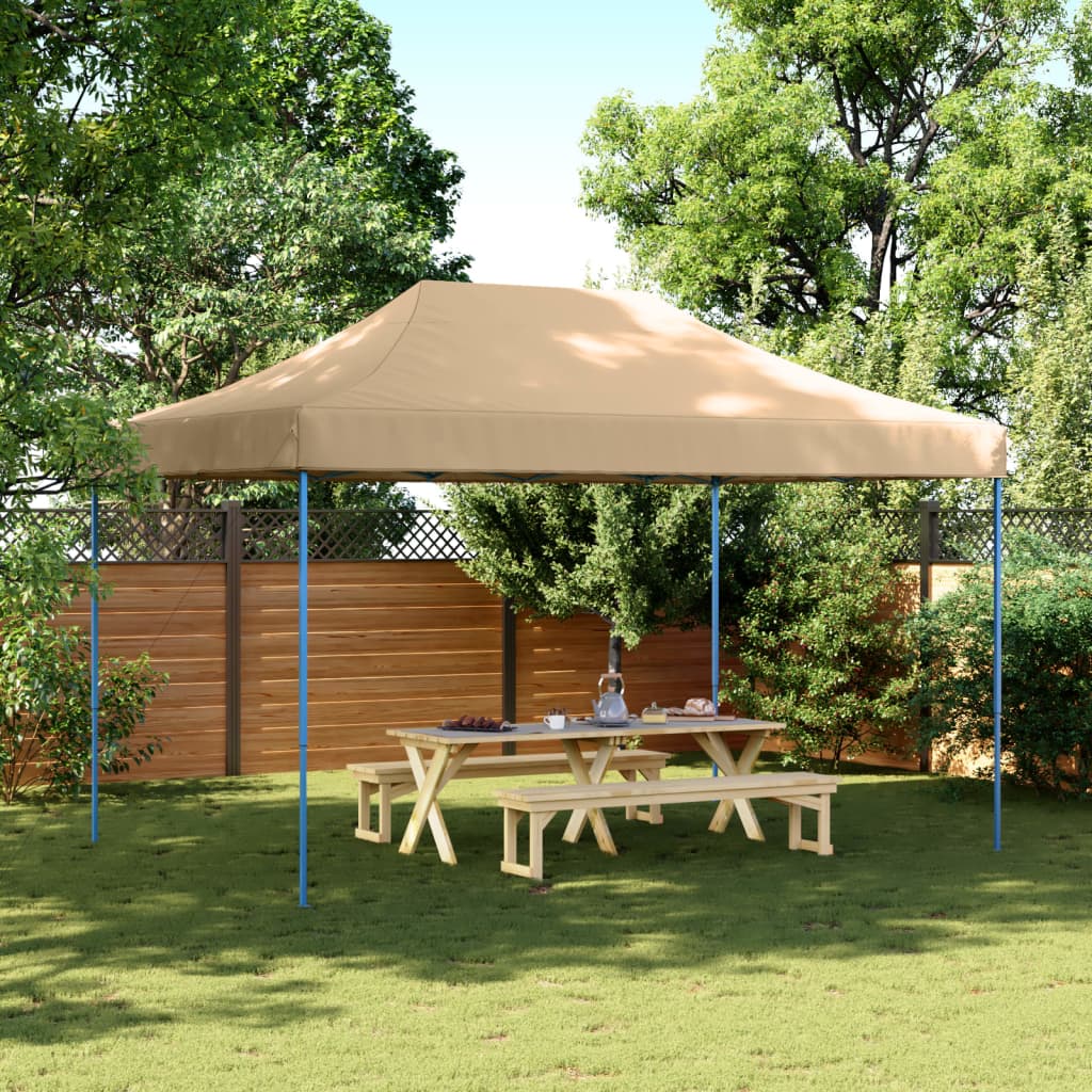 Vidaxl PartyTent Składane wyskakujące okienko 440x292x315 cm beige