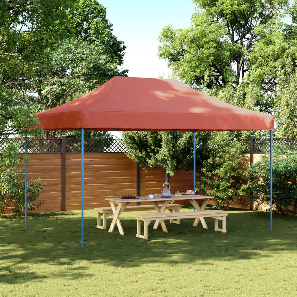 Vidaxl PartyTent foldbar pop-up 440x292x315 cm terrakotta