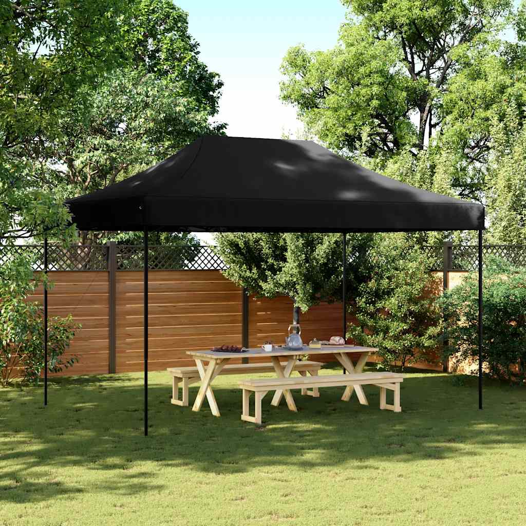 VidaXL Partyzelt faltbar Pop-Up 440x292x315 cm schwarz