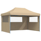 Vidaxx faltbares Pop-up-Partyzelt mit 3 Seitenwänden beige