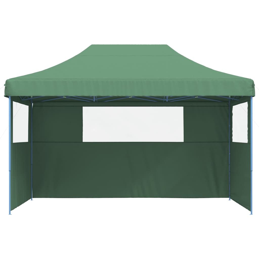 Vidaxl PartyTent Polable Polable avec 3 murs latéraux verts