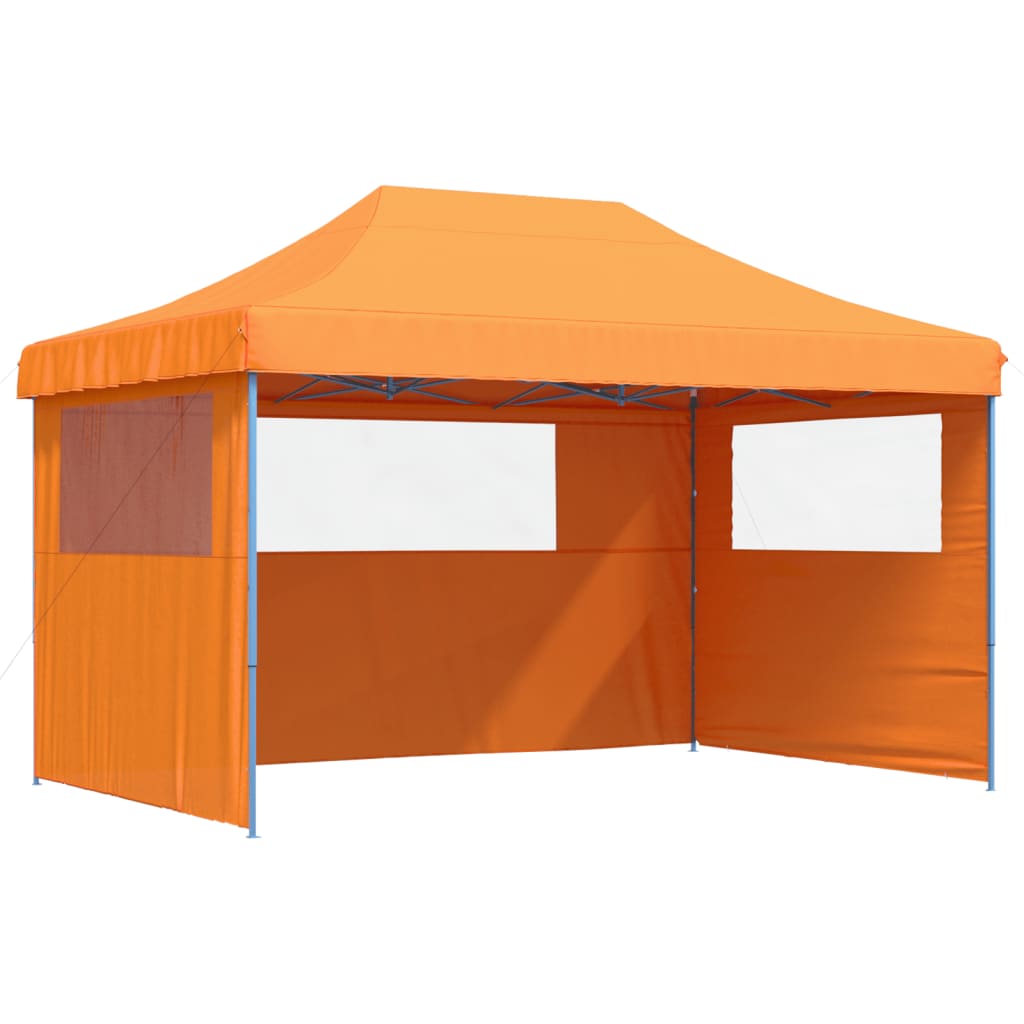 Vidaxl PartyTent fällbar pop-up med 3 sidoväggar orange