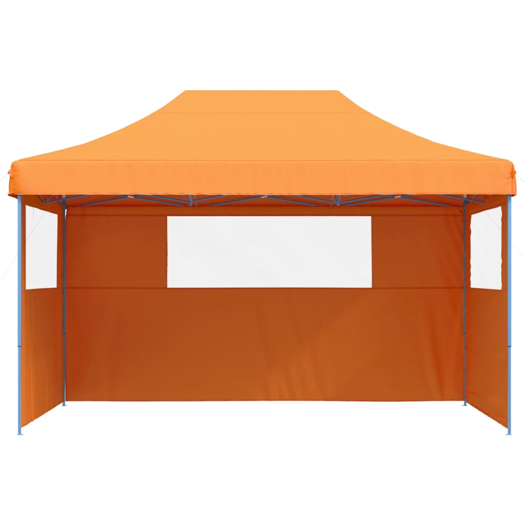 Vidaxl Partytent Faltbares Popup mit 3 Seitenwänden Orange