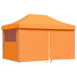 Vidaxl PartyTent fällbar pop-up med 4 sidoväggar orange