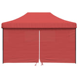 Vidaxl Partytent flappbar Pop-up mat 4 Säitewänn Bordeaux rout