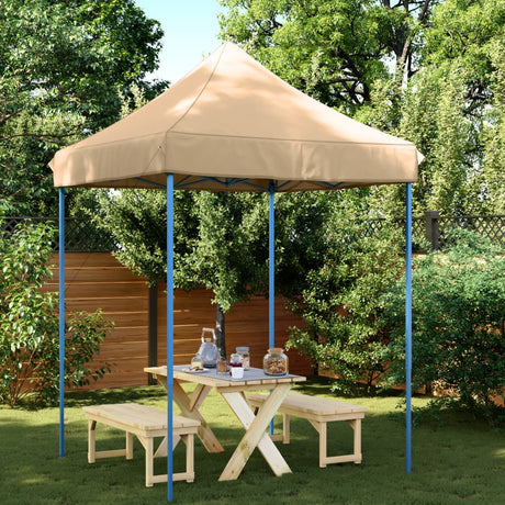 VidaXL Partyzelt faltbar Pop-up 200x200x306 cm beige