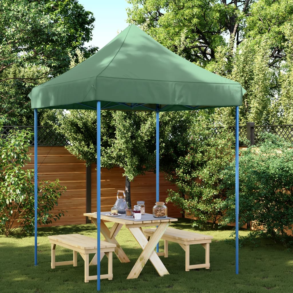 Vidaxl partytent inklapbaar pop-up 200x200x306 cm groen