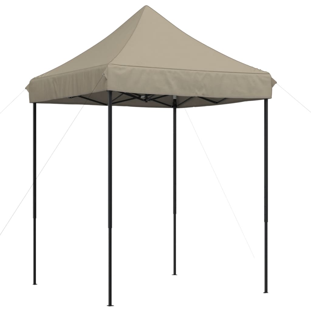 Vidaxl Partytent zložljivo pojavno okno 200x200x306 cm taupe