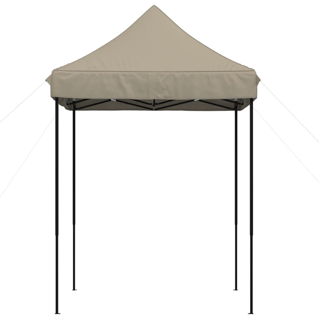 Vidaxl Partytent zložljivo pojavno okno 200x200x306 cm taupe