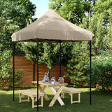 Vidaxl PartyTent Skládací vyskakovací okno 200x200x306 cm taupe