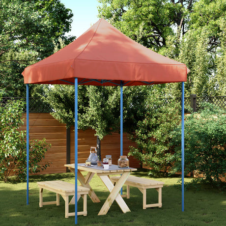 VidaXL Partyzelt faltbar Pop-Up 200x200x306 cm Terrakotta