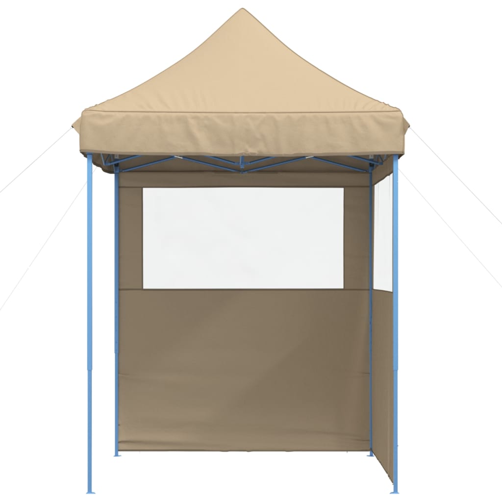 Vidaxl PartyTent Pobles emergentes con 2 paredes laterales beige