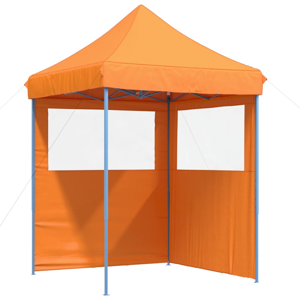 Pop-up pieghevole Vidaxl PartyTent con 2 pareti laterali arancione