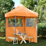 Vidaxl PartyTent fällbar pop-up med 2 sidoväggar orange