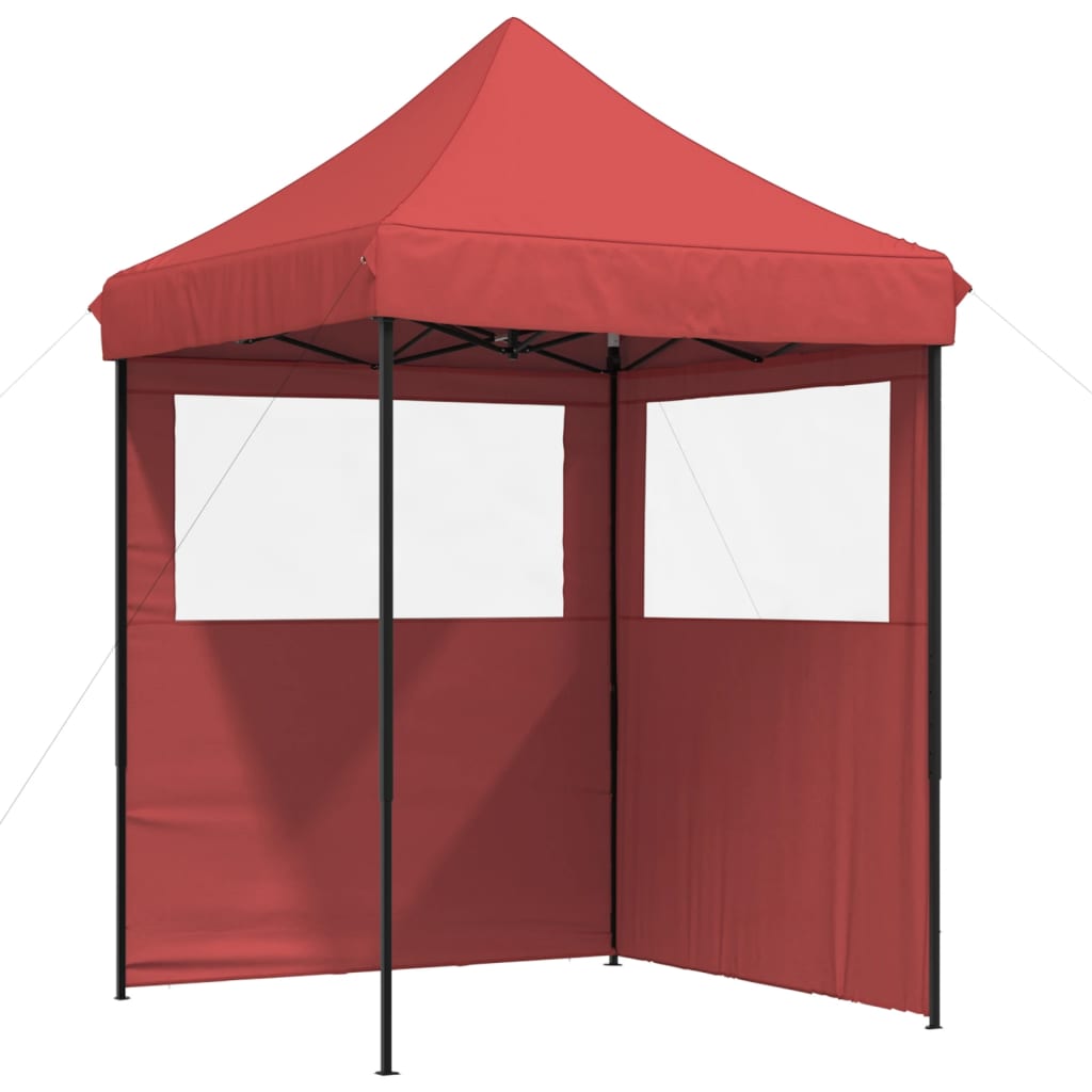 Vidaxl PartyTent Skládací vyskakovací okno se 2 bočními stěnami Bordeaux Red