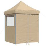 Vidaxx faltbares Pop-up-Partyzelt mit 4 Seitenwänden beige