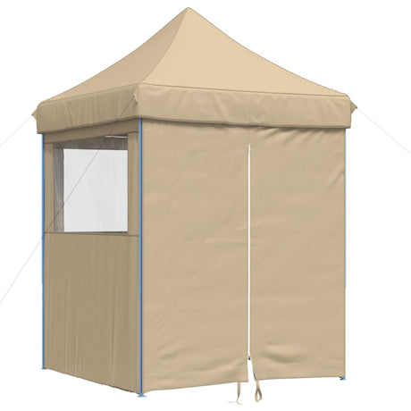 Vidaxx faltbares Pop-up-Partyzelt mit 4 Seitenwänden beige