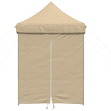 Vidaxl PartyTent fällbar pop-up med 4 sidoväggar beige