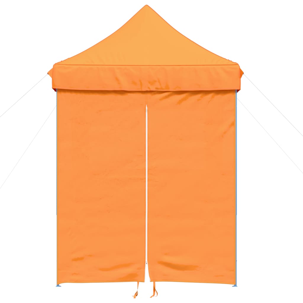 Vidaxl Partytent Foldable Pop-Up With 4 Side Walls Orange