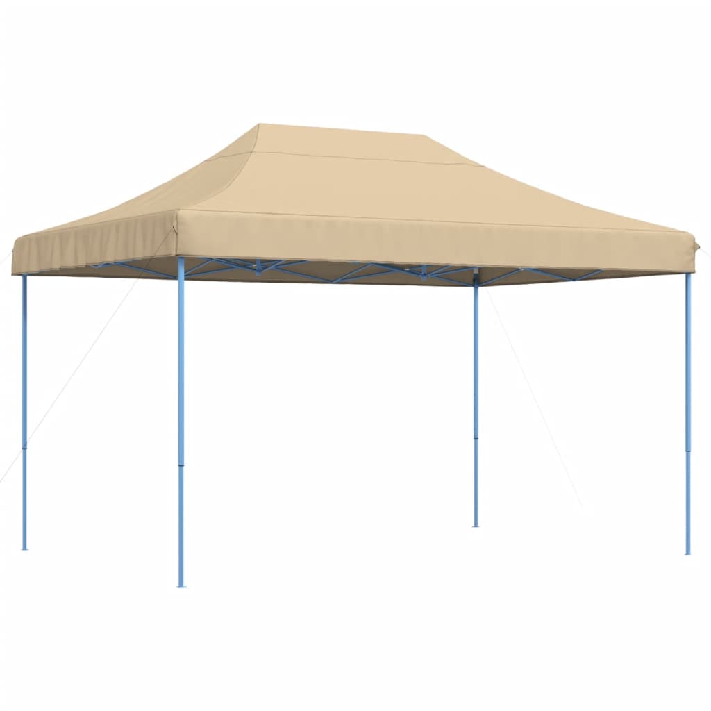 Vidaxl partytent inklapbaar pop-up 410x279x315 cm beige