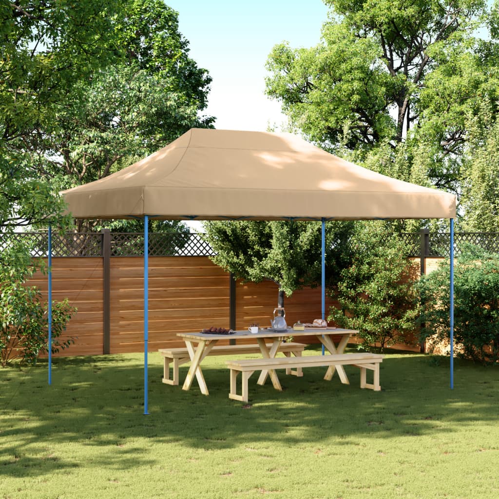 Vidaxl PartyTent Skládací vyskakovací okno 410x279x315 cm béžové