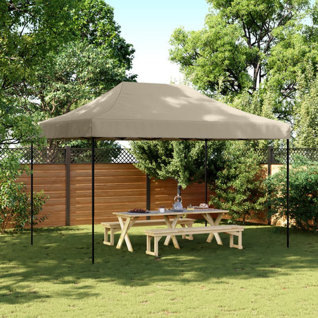 VidaXL Partyzelt faltbar Pop-Up 410x279x315 cm Taupe