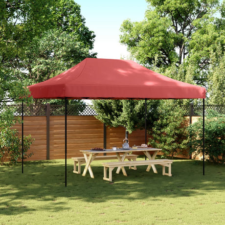 VidaXL Partyzelt faltbar Pop-Up 410x279x315 cm Burgunderrot