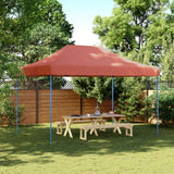 Vidaxl PartyTent Składane wyskakujące okienko 410x279x315 cm Terracotta