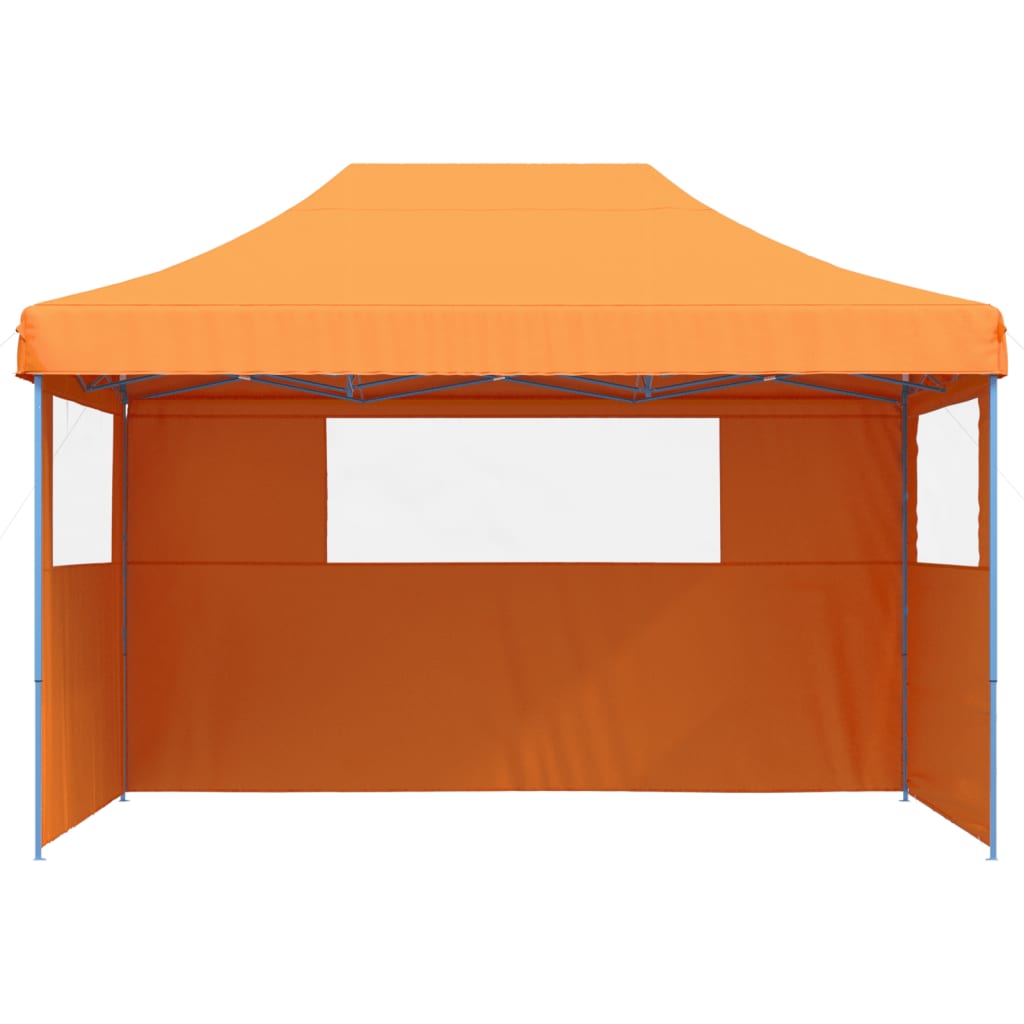 Vidaxl Partytent Faltbares Popup mit 3 Seitenwänden Orange