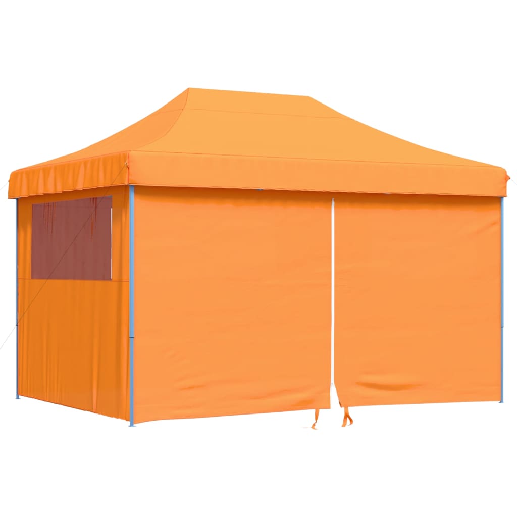 Vidaxl Partytent Polable Polable avec 4 murs latéraux orange