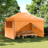 Vidaxl PartyTent fällbar pop-up med 4 sidoväggar orange