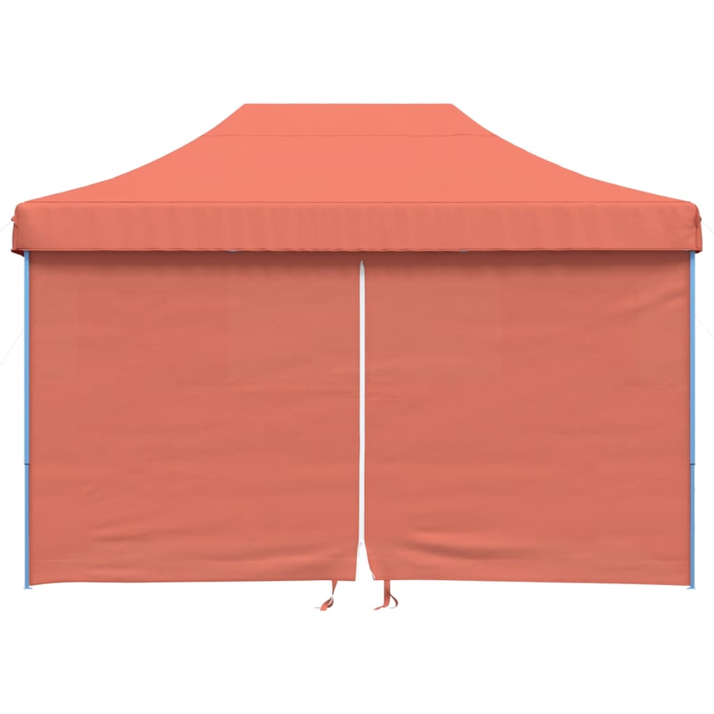 Vidaxl Partytent Polable pliable avec 4 murs latéraux en terre cuite en terre cuite