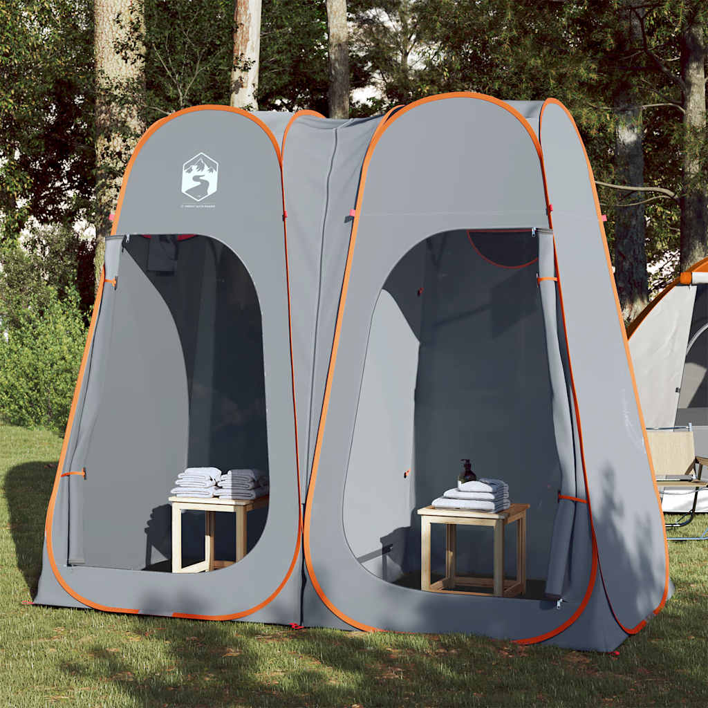 Vidaxl Privacy Tent Pop-Up Waterdich Grey and Orange