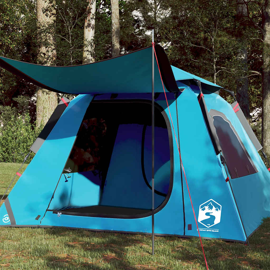 Vidaxl Dome Tent 4-person Fast Release Blue