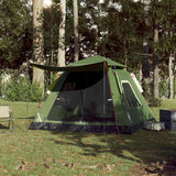 Vidaxl Dome Tent de 5 personas Liberación rápida Green