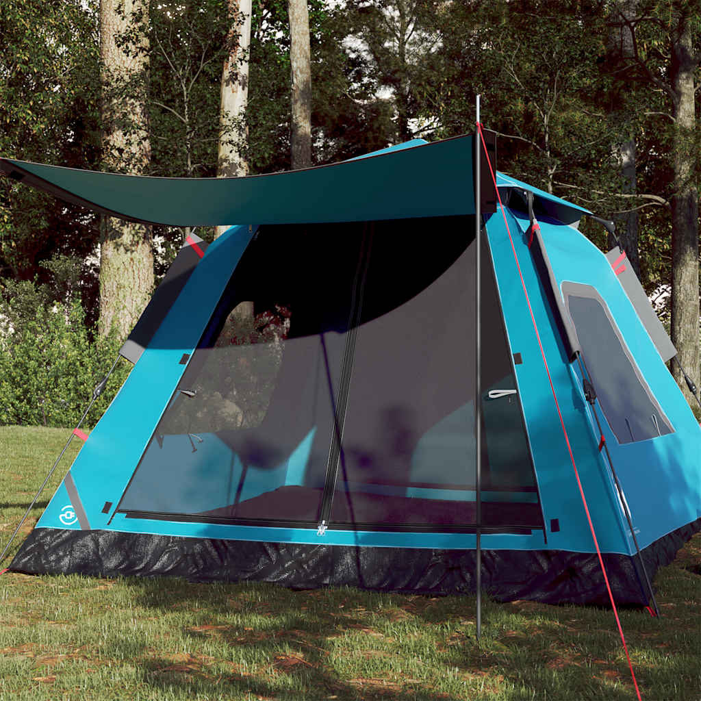 Vidaxl Kuppelzelt 5-Personen-Schnellspanner blau