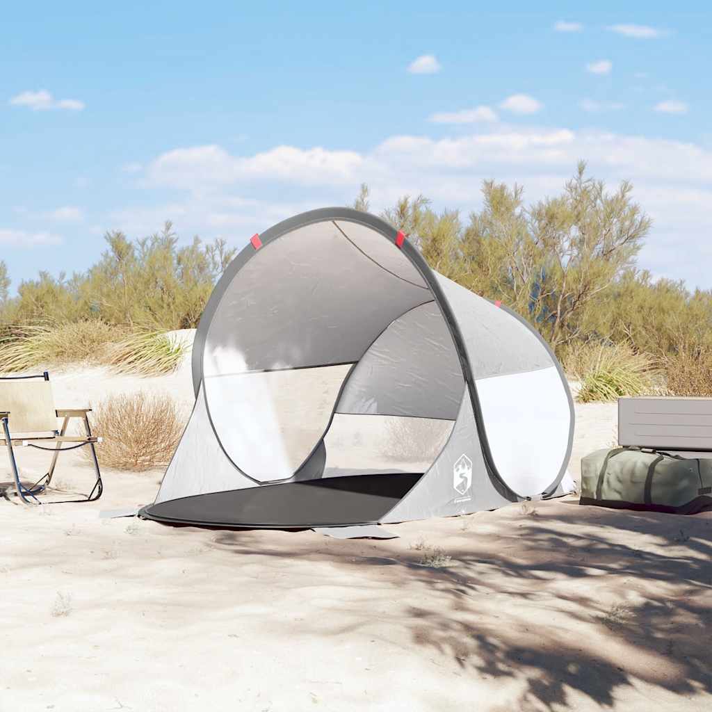 VidaXL Strandzelt Pop-up wasserdicht grau