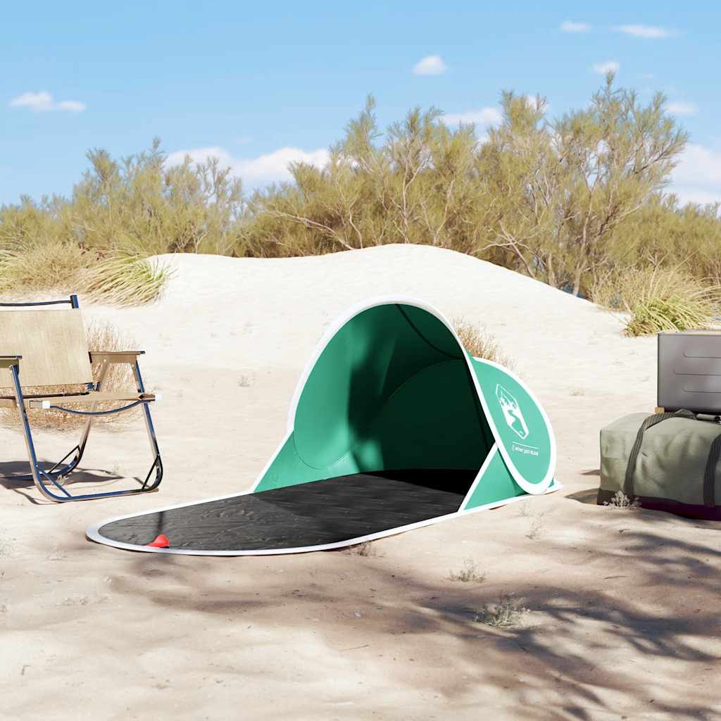 Vidaxl Beach Tent P-Up Waterproof Sea Green