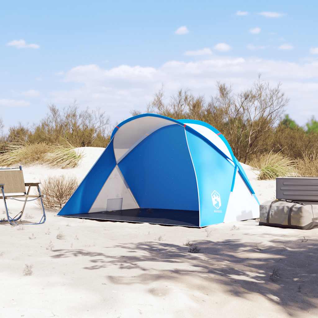 Vidaxl Beach Tent 2-person Pop-Up Waterproof Azure Blue