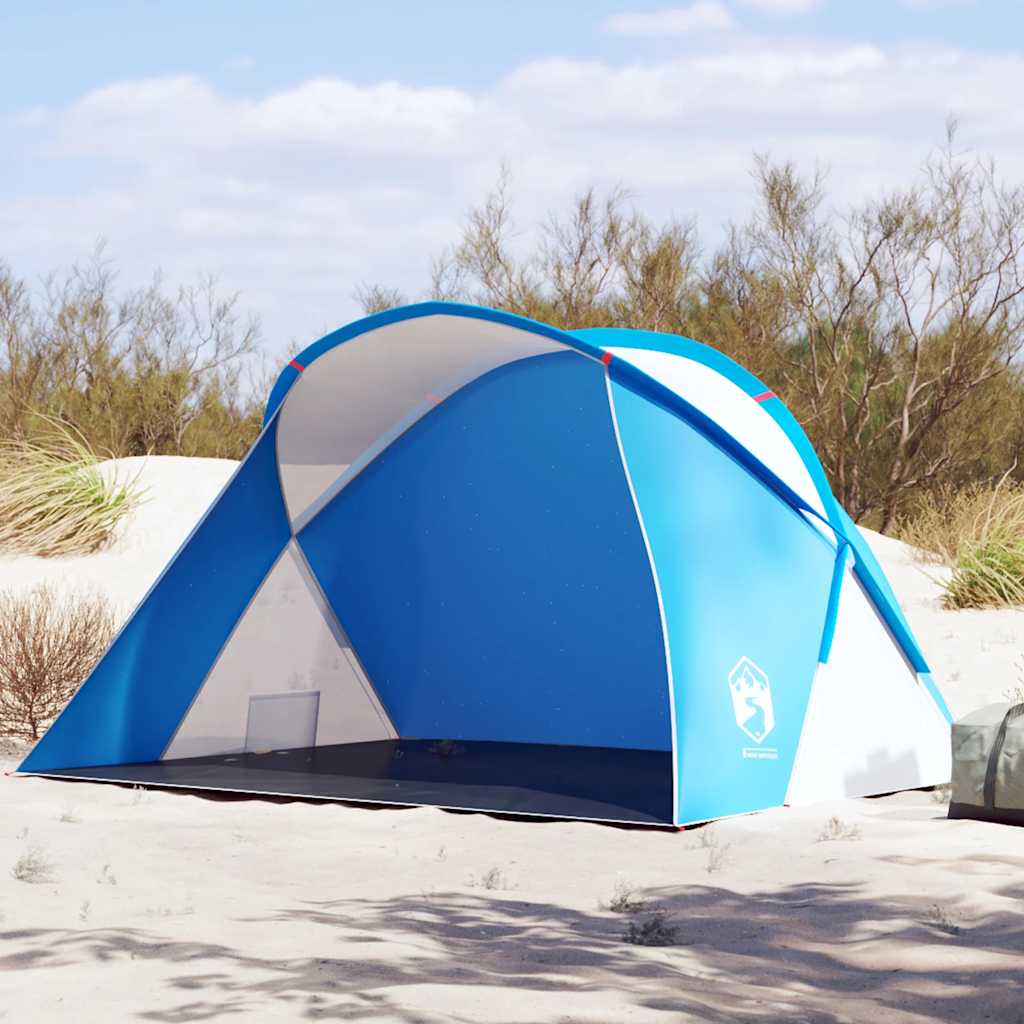 Vidaxl Beach Tenda per 2 persone pop-up impermeabile azzurro blu