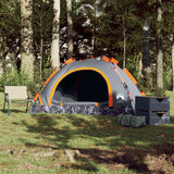 Vidaxl Tent de 2 personas Liberación rápida Gray and Orange