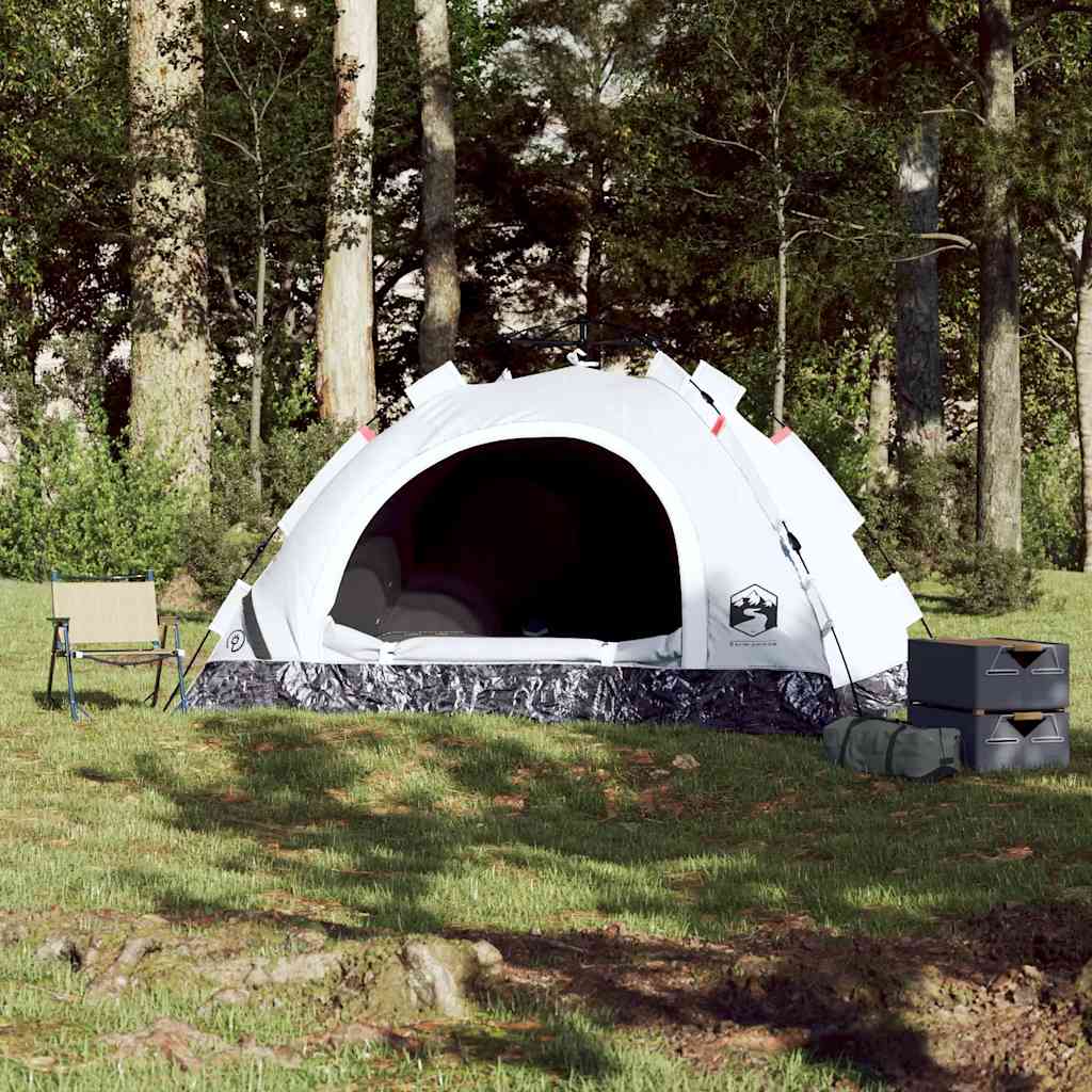 Vidaxl Tent 2 Personne Fast Release Blackout Stuff White