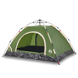 Vidaxl Tent 4 Person Fast Release Green